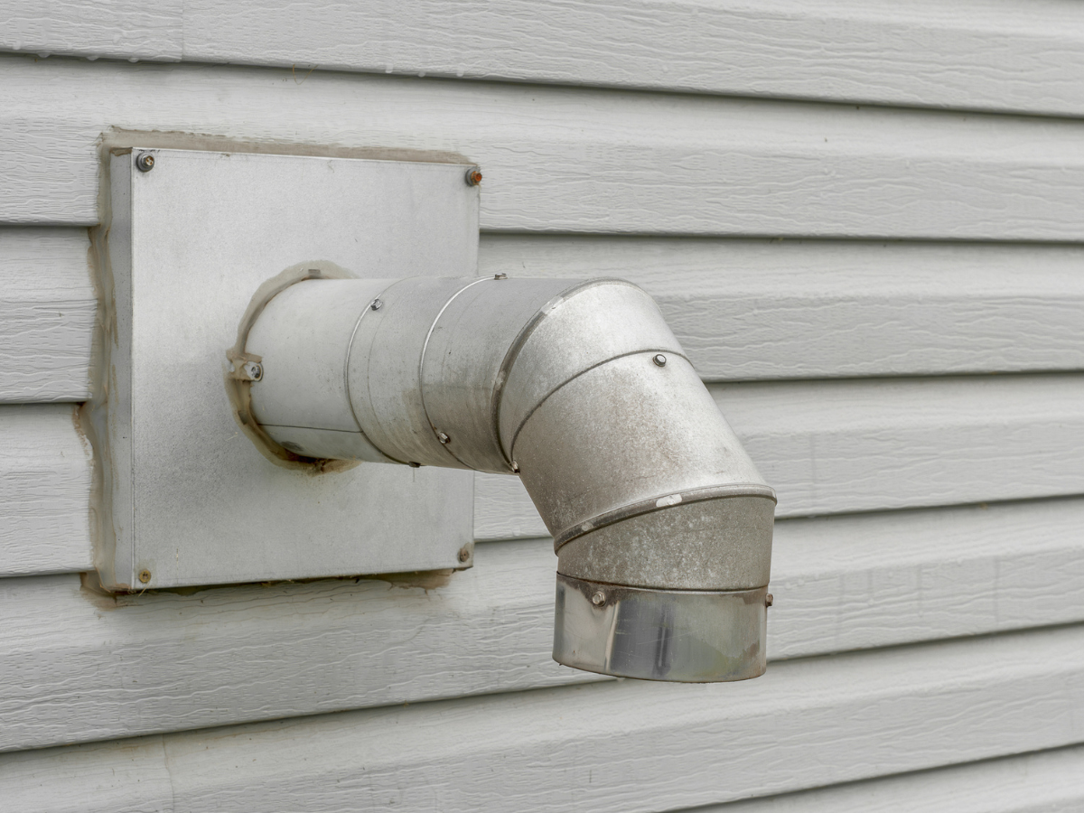 Exterior vent on home
