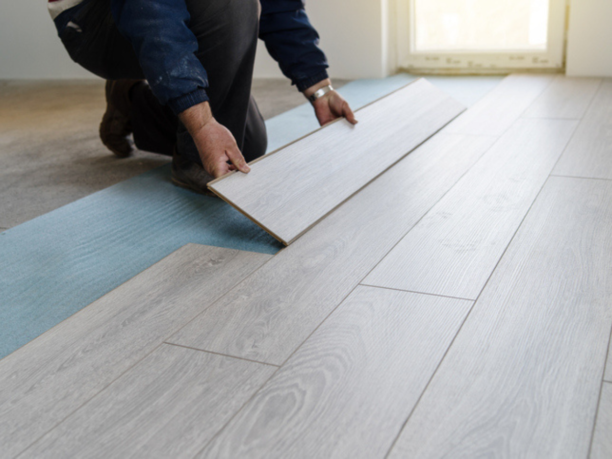 A contractor with installation floater coverage for flooring