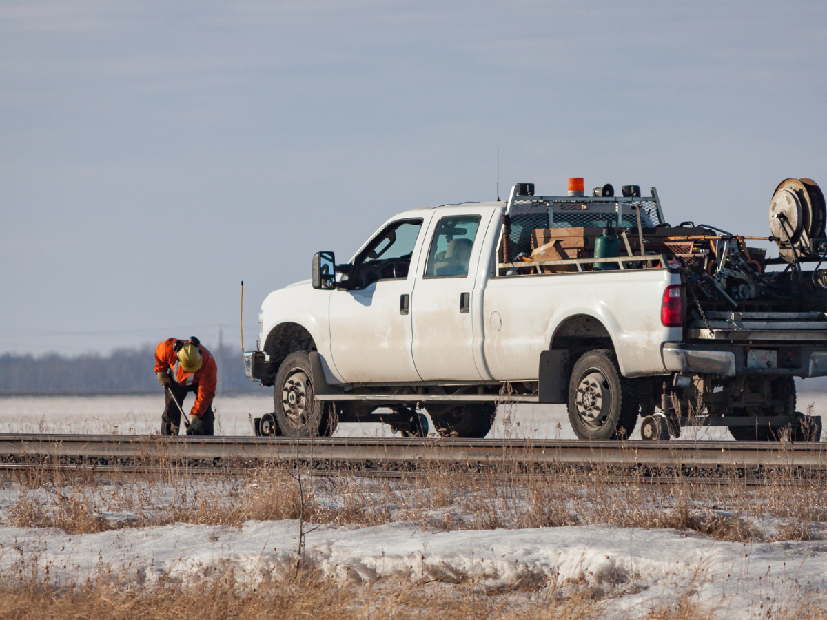 Work truck used for business operations