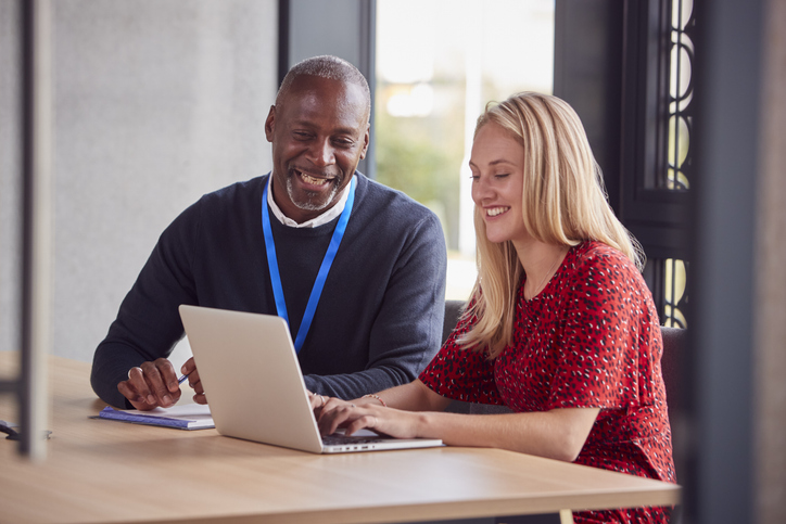 Renter learning how to get tenant insurance in BC with an insurance broker
