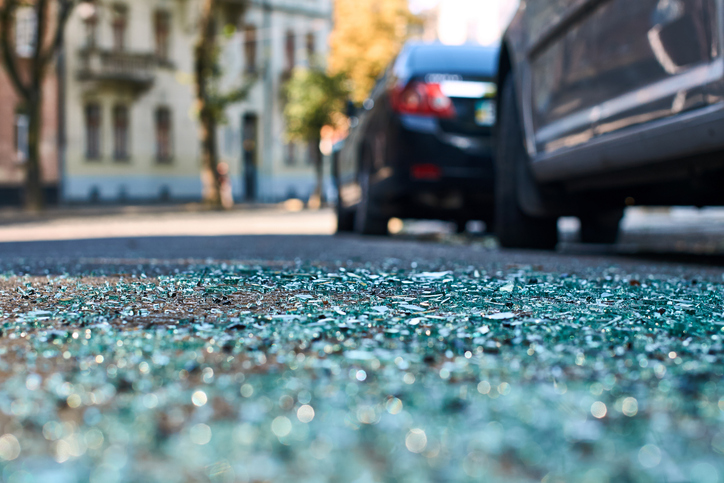 Vandalism to a car