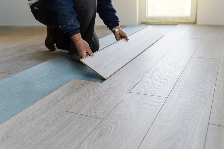 A contractor with installation floater coverage for flooring