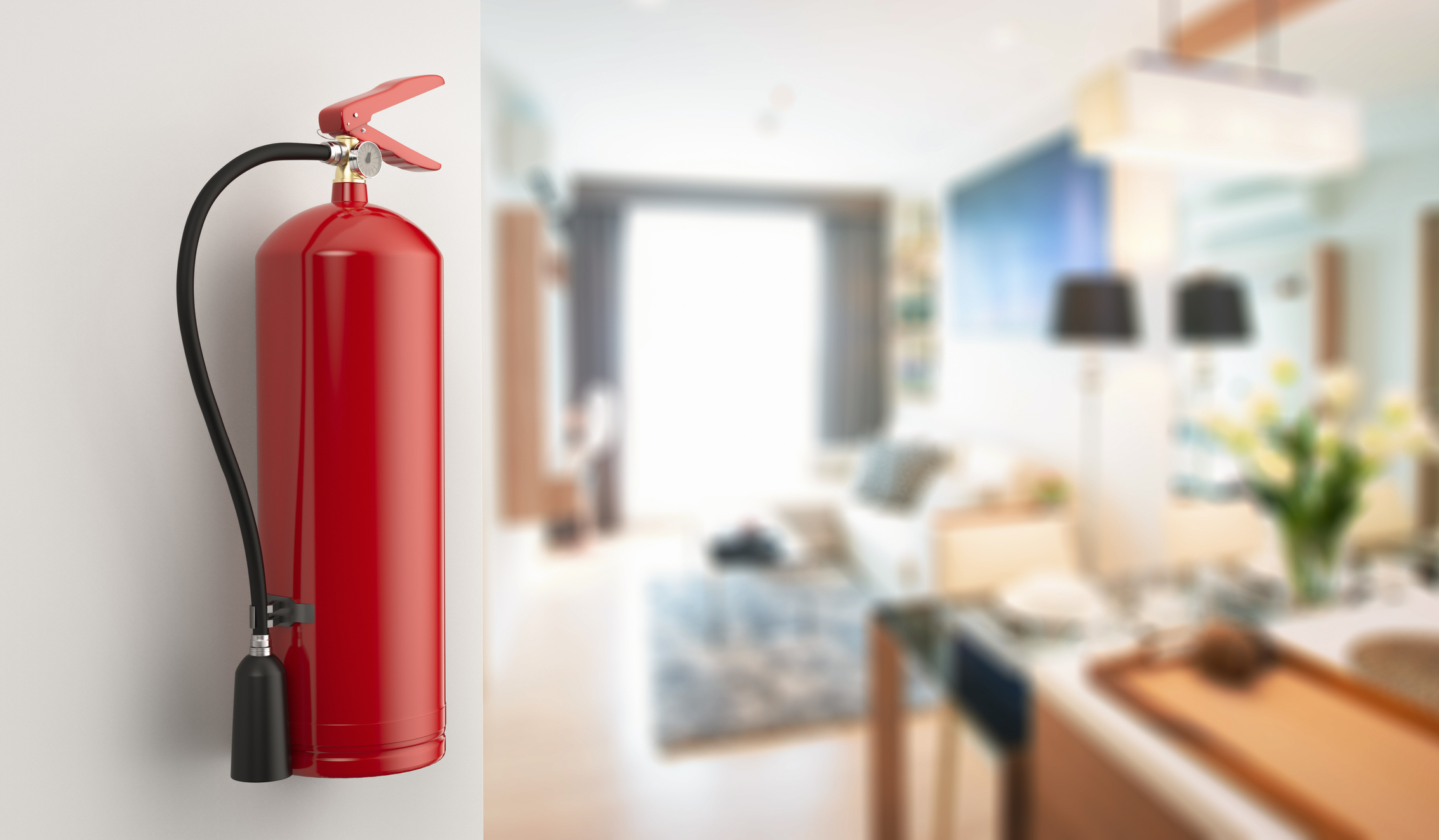 Fire extinguisher in condo