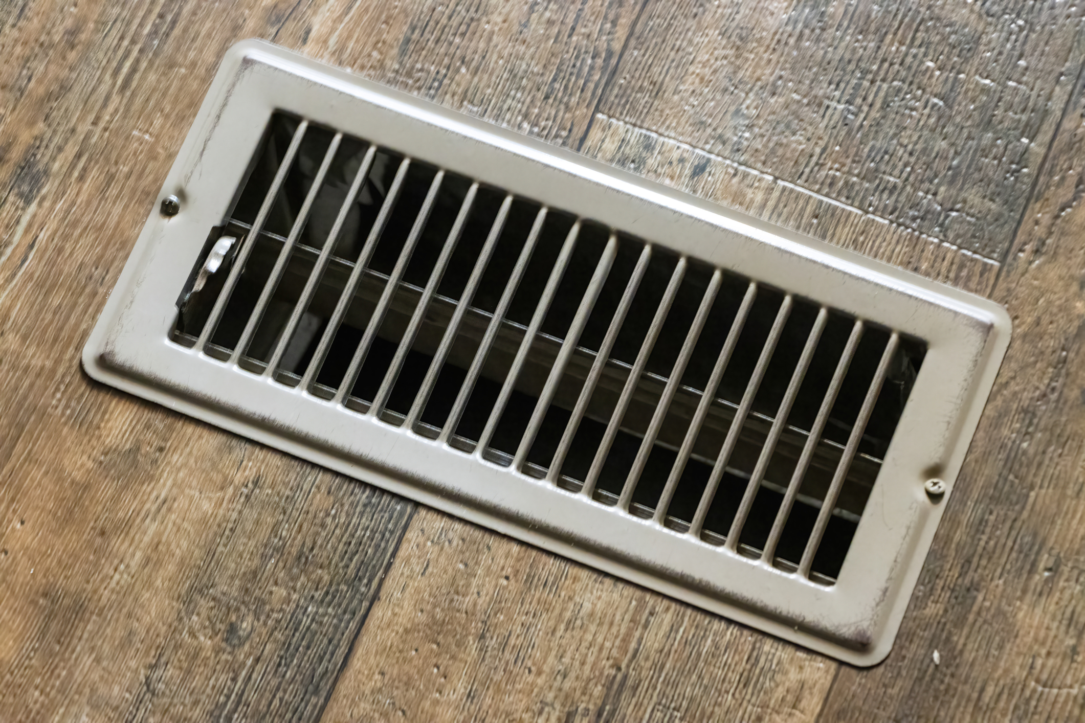 HVAC vent in floor of home