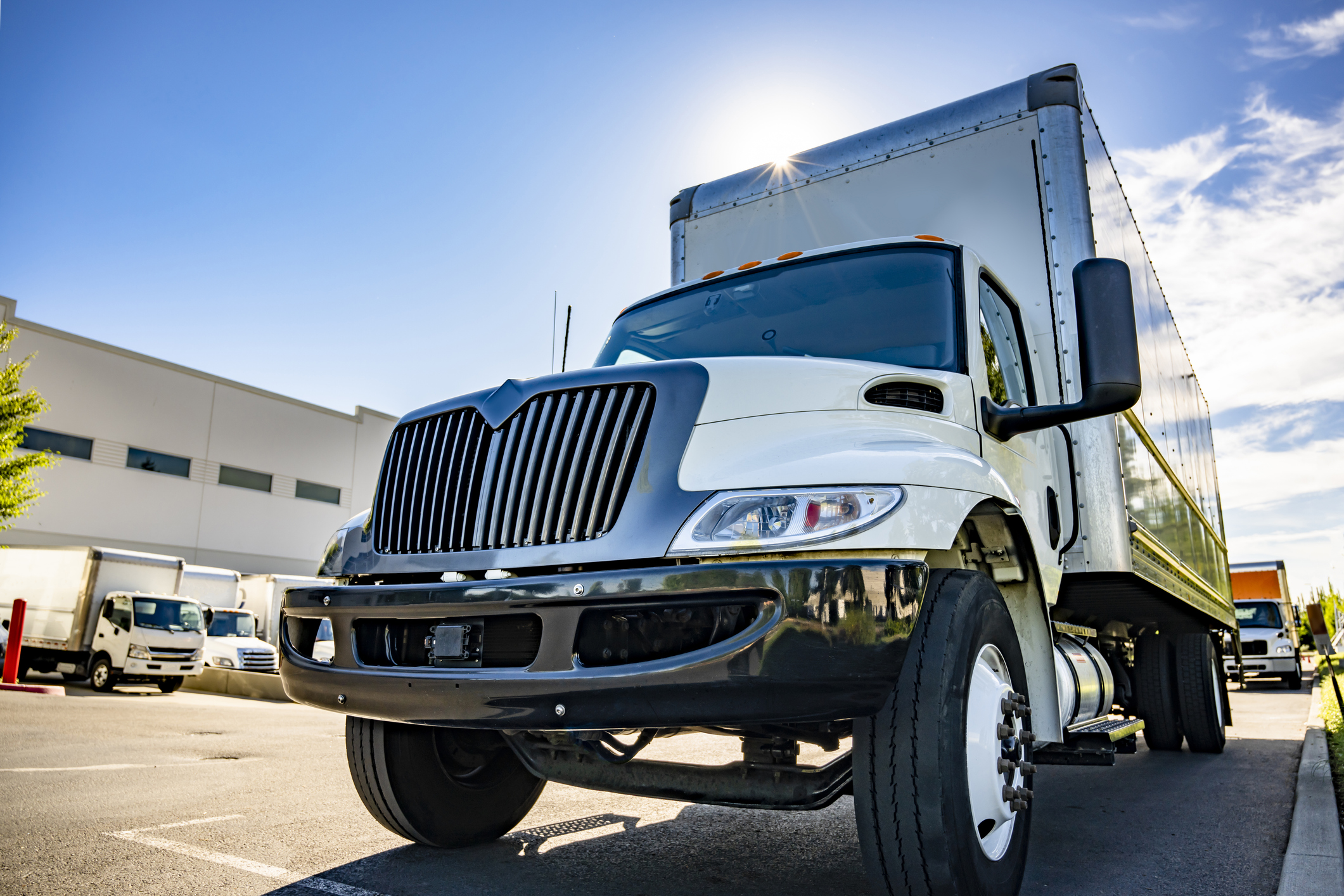 Semi truck with commercial vehicle insurance coverage