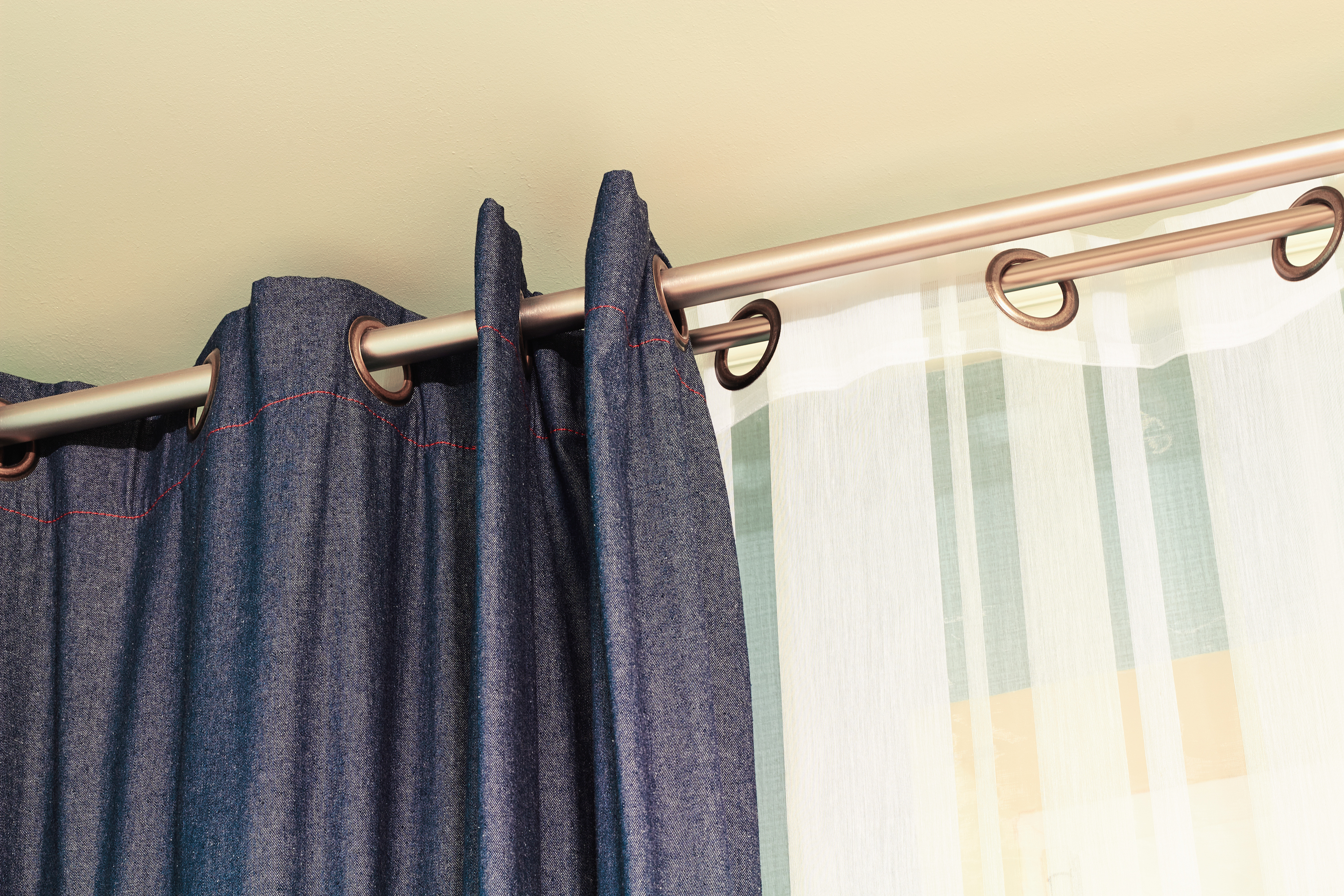 Replaced curtain rod