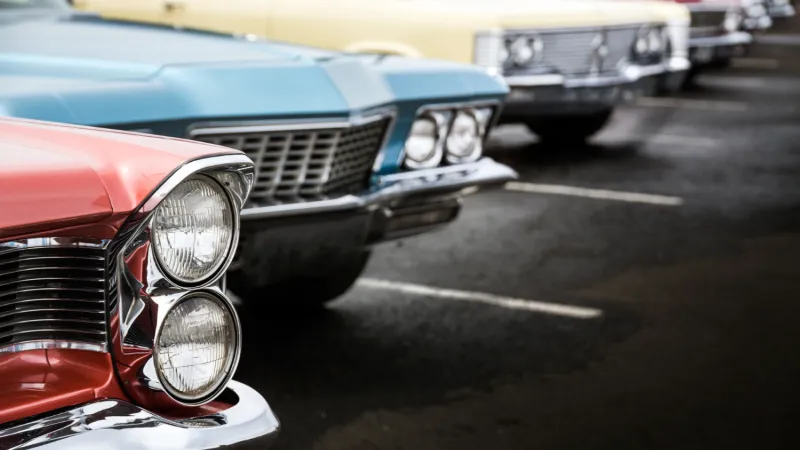 Antique car fleet
