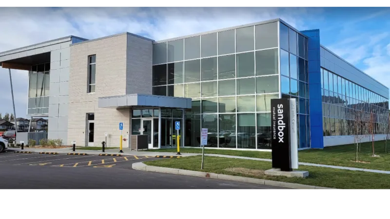 Sandbox Mutual Insurance head office in Saskatoon, Saskatchewan.