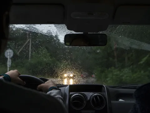 Driving in the rain