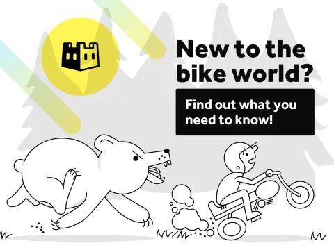 Motorcyclist being chased by bear