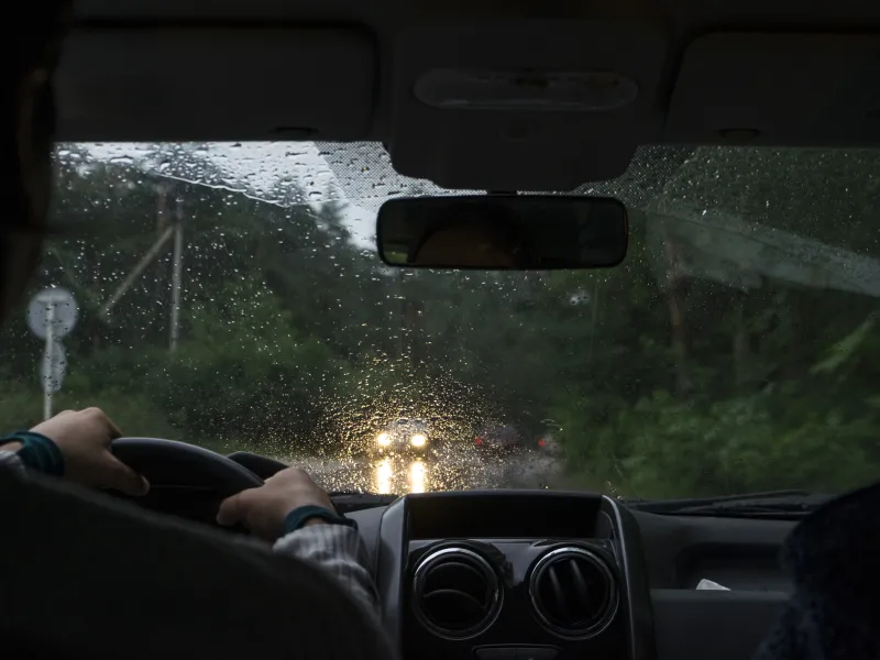 Driving in the rain