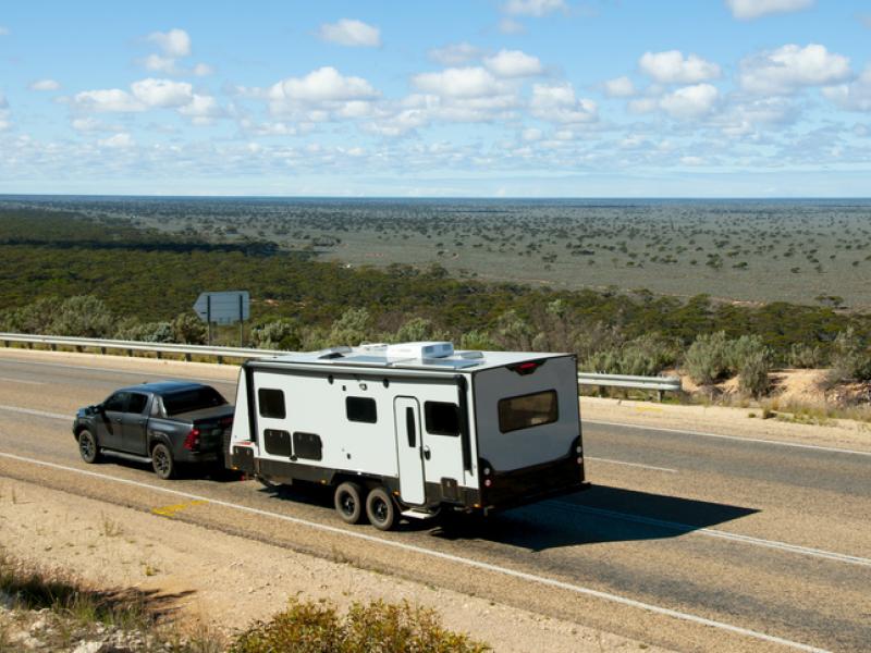 truck pulling trailer with sandbox insurance